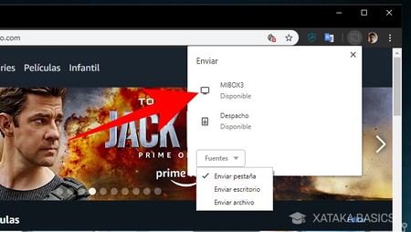 Conectar amazon video sales a chromecast