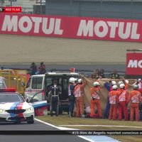 Actualización sobre el estado de Alex de Angelis: fuerte contusión pulmonar y tres vértebras fracturadas 