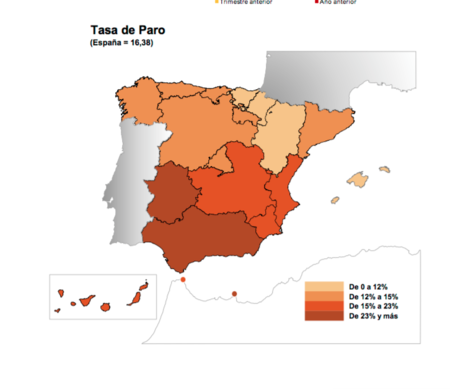 EPA del 3T de 2017: la tasa de paro cae al 16,38%