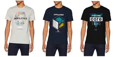 Desde 4,76 euros podemos hacernos con una de estas camisetas Jack & Jones Jcosolo tee SS Crew Neck WHS en Amazon