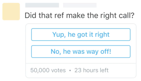 Twitter presenta sus encuestas nativas para que RT y FAV cumplan con su función original