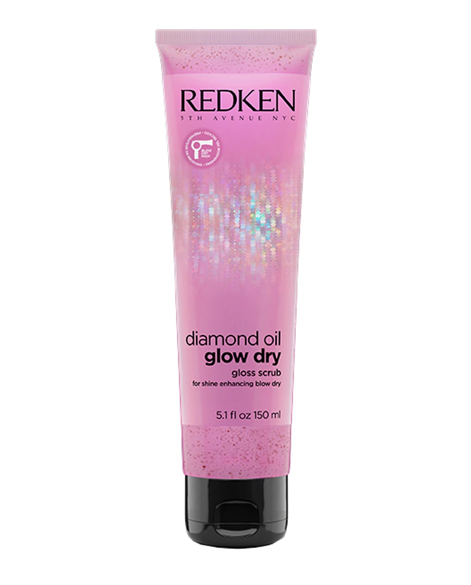 Exfoliante capilar para aportar brillo al cabello Diamong Oil Glow Dry de Redken