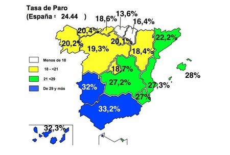 Paro EPA por autonomías 1t-2012