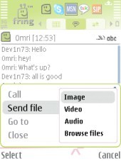 fring añade transferencia de archivos