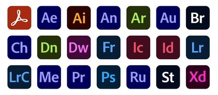 Iconos de Adobe Creative Cloud