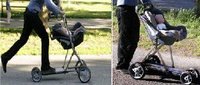 Roller buggy: un carrito de bebés con patinete