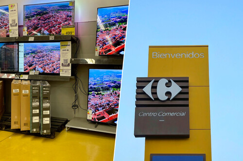 Carrefour está liquidando este fin de semana una tele QLED de 55 pulgadas ideal para salones pequeños. Así, sale por menos de 250 euros 