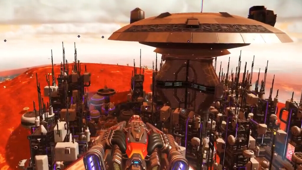 No Man's Sky acaba de estrenar la primera megaciudad de 2026 y es tan enorme que tiene rascacielos con aparcamientos para naves 