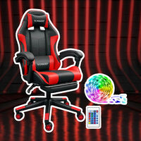 Con esta silla gamer no solo estarás cómodo mientras juegas, sino que además incluye luces LED para decorar tu cuarto