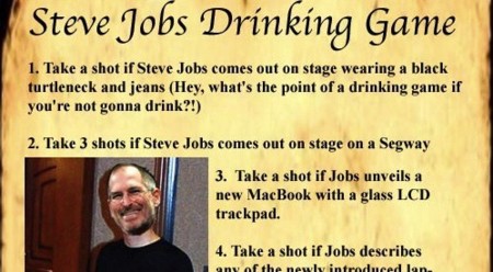 Si lo del bingo os parecía poco... El juego para beber de Steve Jobs