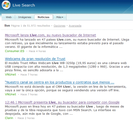 Live.com, el nuevo buscador de Microsoft