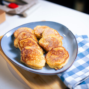Tortitas de manzana: un desayuno tan ligero como exquisito 