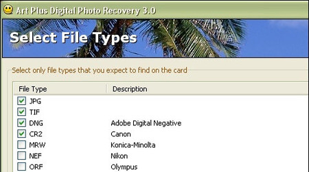 Art Plus Digital Photo Recovery: para recuperar fotos borradas