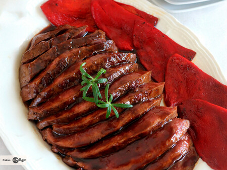 Presa de cerdo ibérico al Pedro Ximénez. Receta para celebraciones