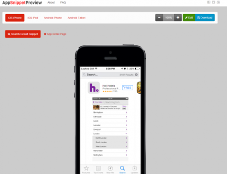 AppSnippetPreview, previsualiza cómo se verá tu aplicación en App Store y Google Play