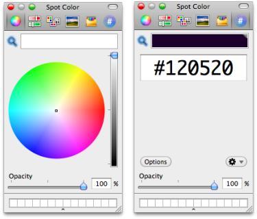 Spot Color, utiliza la herramienta de colores de Mac OS X como una aplicación independiente