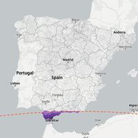 El mapa del eclipse total de Sol de 2027, organizado por municipios: esta vez el 100% se desplaza al sur de España 