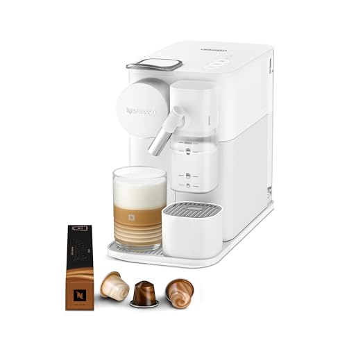 Nespresso Lattissima One Evo, Single Serve Capsule Coffee Machine, Automatic frothed milk, Cappuccino and Latte, EN510.W, 1450W, 1 L, Blanca