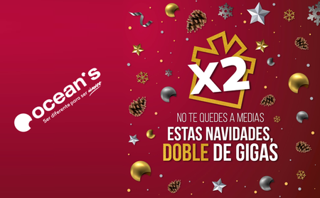Oceans duplica los datos en navidad: hasta 60 GB por 24,95 euros