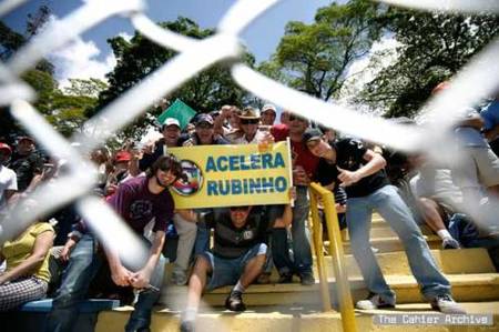 Animando a Rubens Barrichello