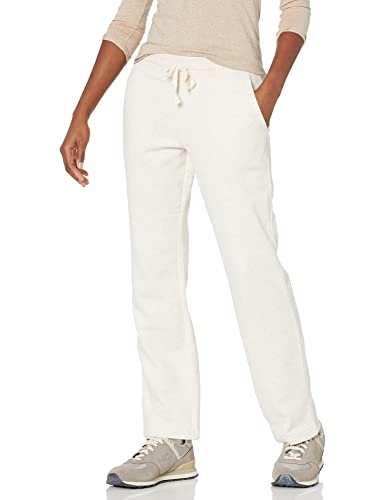 Amazon Essentials Pantalones Deportivos de Pierna Recta con Cordón para Mujer, Forro Polar (Disponibles en Tallas Grandes) Mujer, Avena Mezcla, XXL