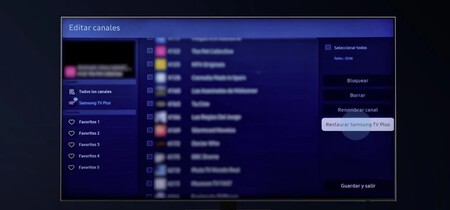 Restaurar aquellos canales que has eliminado