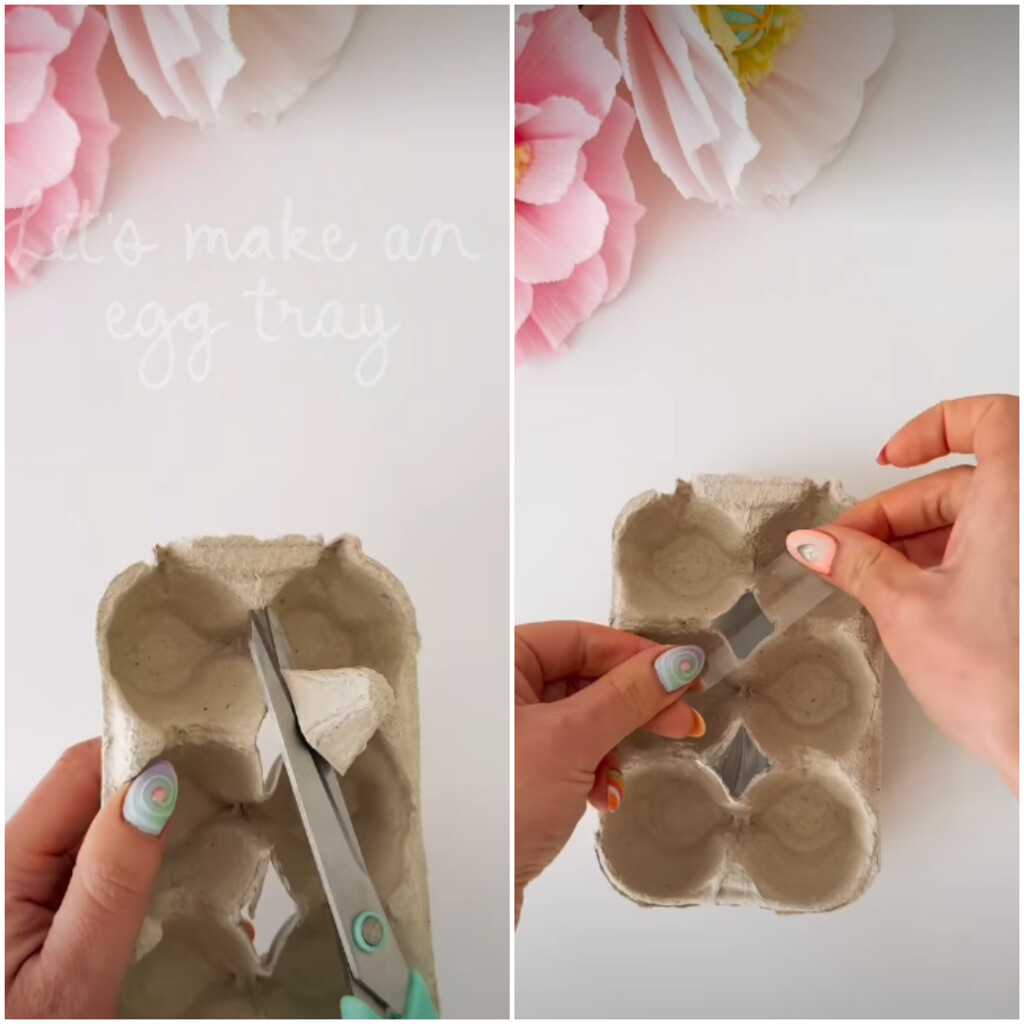 No lo sabía, pero si reutilizamos las hueveras de cartón, podemos hacer esta monería para decorar y ordenar la cocina