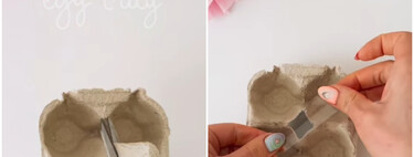 No lo sabía, pero si reutilizamos las hueveras de cartón, podemos hacer esta monería para decorar y ordenar la cocina