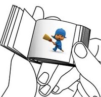 Fabrica un libro animado de Pocoyó