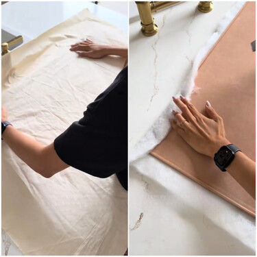 No lo sabía, pero reutilizando un cuadro viejo y deteriorado puedo hacer este elegante corcho de organización de tareas