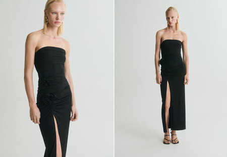 Vestido negro de Mango en rebajas
