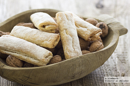 Casadielles asturianas de nuez. Receta