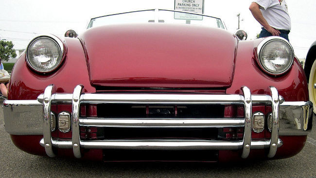 Frontal de coche clásico