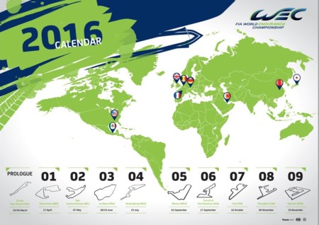 Calendario 2016 Wec