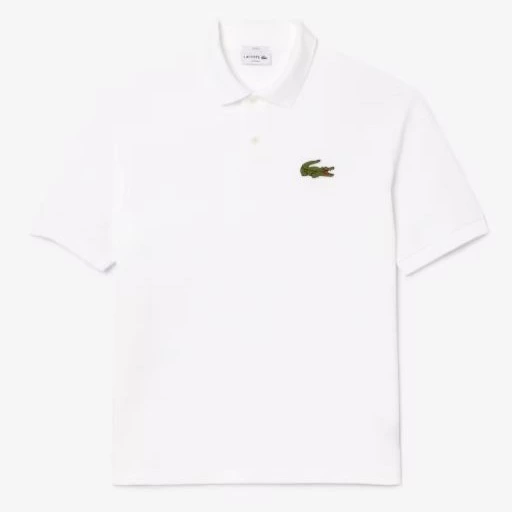 Lacoste - Polo unisex de piqu� con insignia de corte holgado de manga corta.