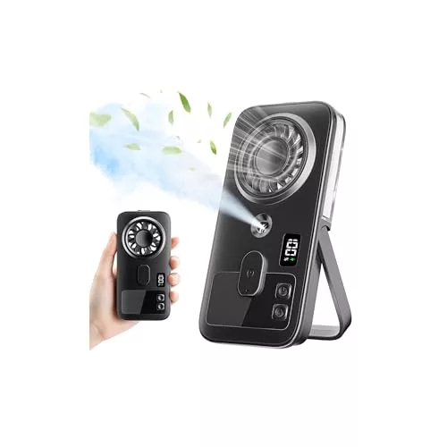 Ventilador Portatil de Mano con Agua, Recargable Ventiladores Pequeño