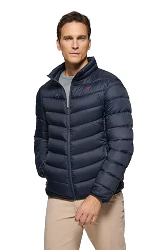 Polo Club Chaqueta Hombre Ultralight con cierre de Cremallera y Logo bordado - Winter Jacket for Men