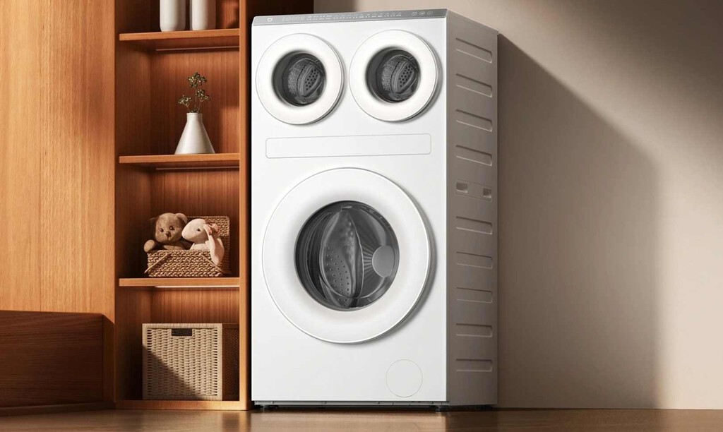 Parece un robot que nos mira con la boca abierta, pero es la lavadora Xiaomi más rompedora del mercado