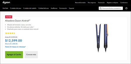 Oferta Descuento Dyson Hot Sale 2025 Mexico
