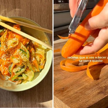 Con un par de zanahorias, un pepino y una lata tienes la cena más fácil y rápida del verano, ideal para llevarte a la oficina