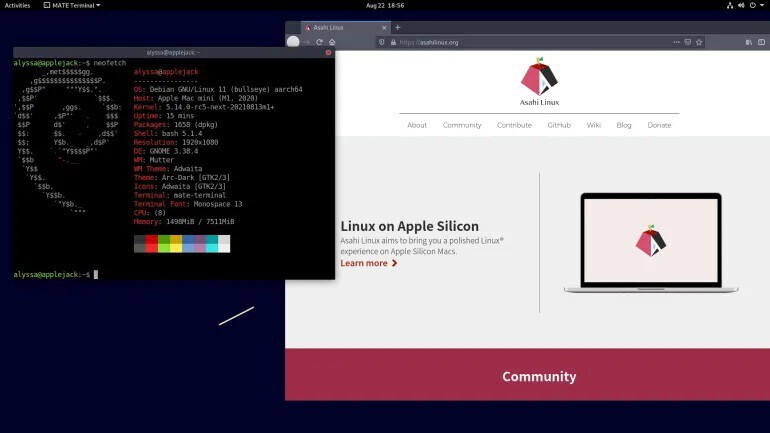 Linux va tan bien en los Mac M1 que algunas cosas funcionan el doble de ...