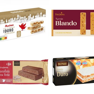 Mercadona, Lidl, Carrefour... Quién fabrica los turrones de cada supermercado esta Navidad (y cuáles son los más baratos) 
