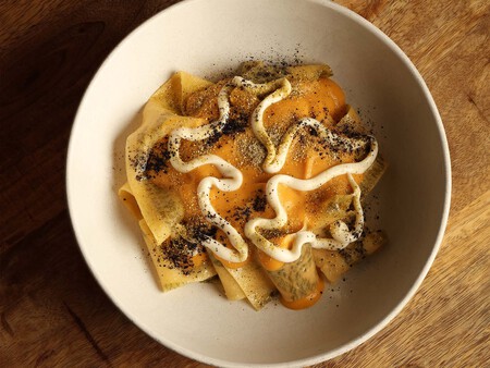 Pappardelle Con Loche Calabaza Queso De Cabra Y Huacatay