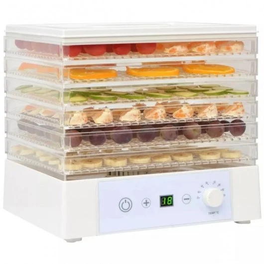 VidaXL Deshidratadora de Alimentos 6 Bandejas