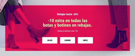 10% de descuento extra en todas las botas y botines de Sarenza para mujer, hombre y niño