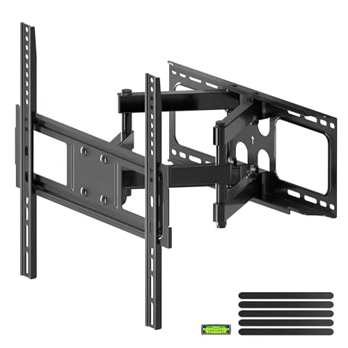 XINLEI Soporte TV Pared para Pantallas de 26-70 Pulgadas, Soporte TV 65 Pulgadas Pared Puede Giro, Inclinación y Extensión Ajustables, MAX VESA 400x400mm - MA570