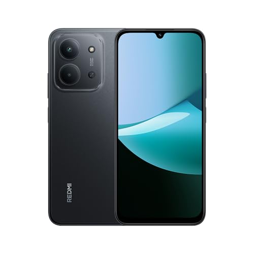 XIAOMI Redmi 15C - Smartphone de 4+128GB, Cámara Dual con IA de 50 MP, Pantalla inmersiva de 6,9" 120 Hz, Potente procesador octacore, Carga rápida de 33W, Cargador no Incluido, Negro (Versión ES)
