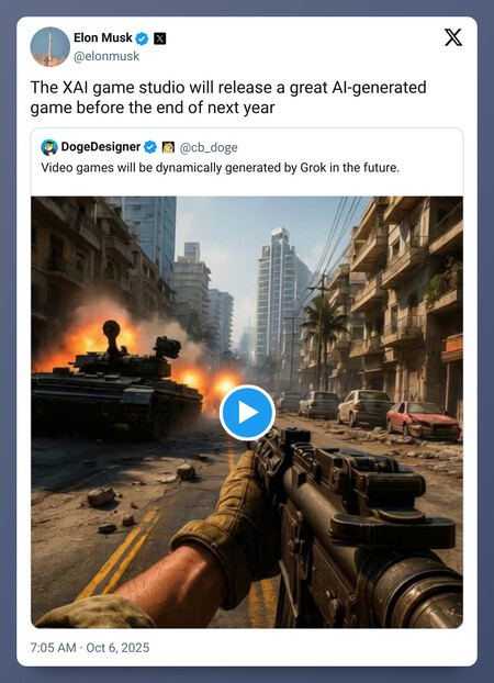 Tweet De Elon Musk