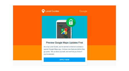 Si eres Local Guides de Nivel 6+ podrás solicitar Google Maps Preview y recibir sus novedades antes que nadie