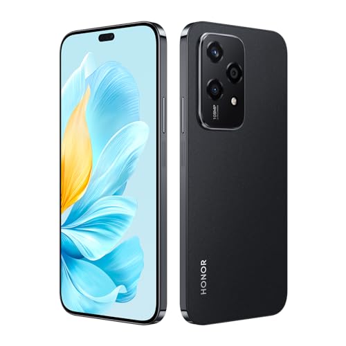 HONOR 200 Lite 5G Smartphone,Triple Cámara 108MP+5MP+2MP,MediaTek Dimensity 6080(6nm),8Go+256Go Mobile Phones,AMOLED 6,7",4500mAh/Dual SIM/NFC/GPS,MagicOS 8.0/Android 14,Negro